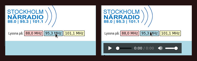 Illustration of accessing the webplayer