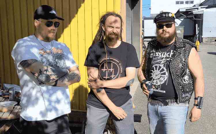 Photo of the band members of Sewer Altar